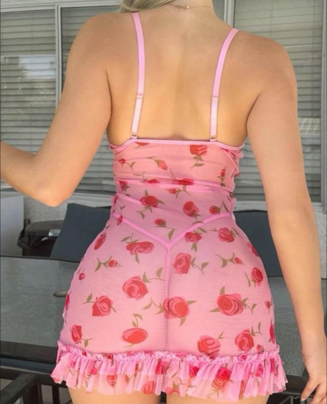 Vestido Rosas