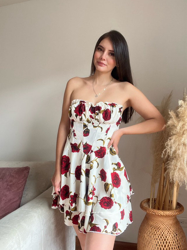 Vestido Rosas